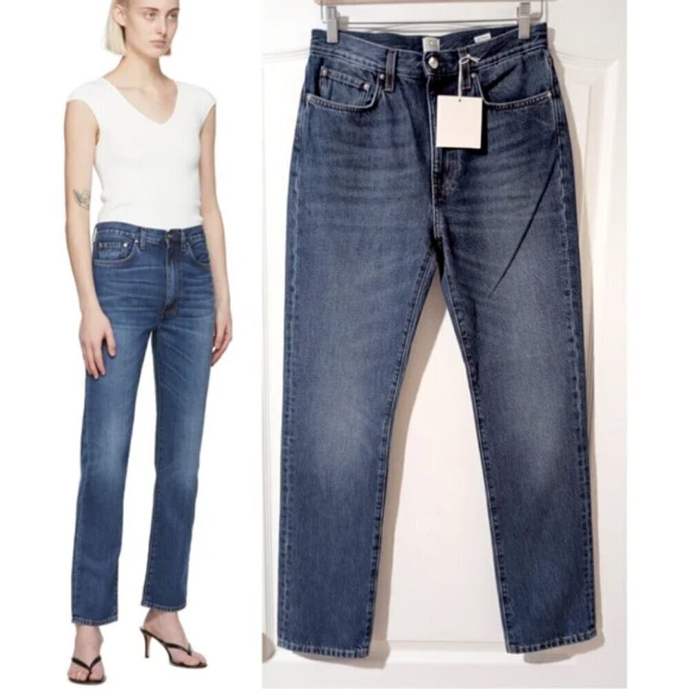 NWT Toteme | Regular Straight fit denim in dark vintage wash